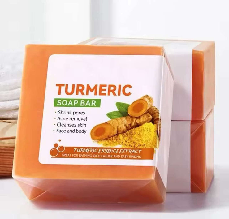 Glow & Clear Turmeric Soap Bar – Natural Skin Brightening & Acne Treatment