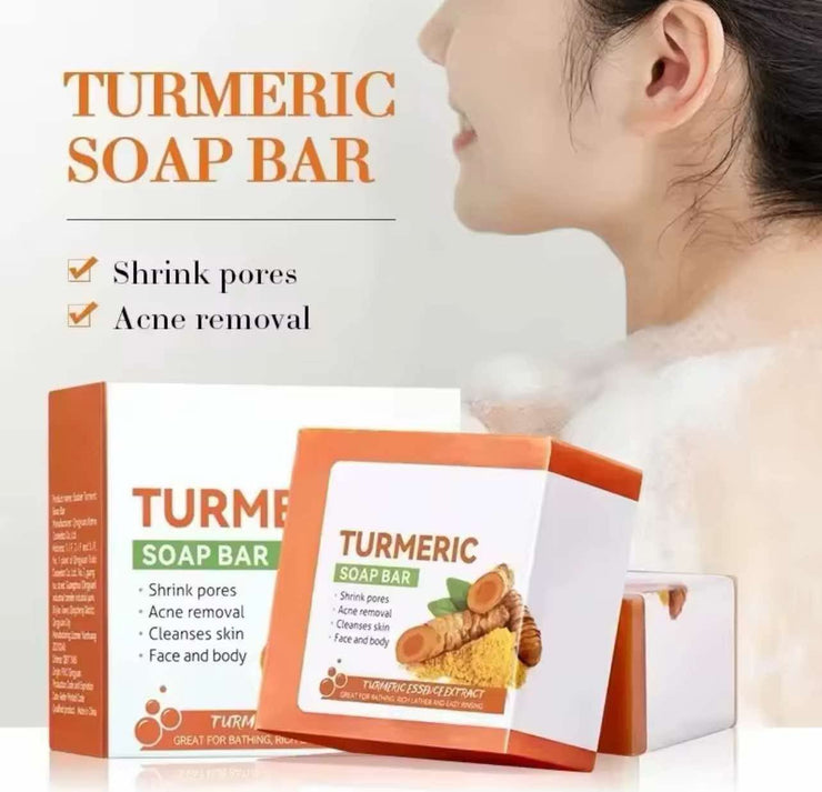 Glow & Clear Turmeric Soap Bar – Natural Skin Brightening & Acne Treatment