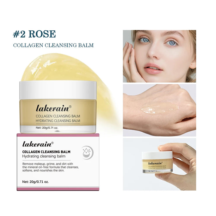 Pro-Collagen Cleansing Balm 3in1 Facial Cleanser For All Skin Types Soften Deep Cleanse