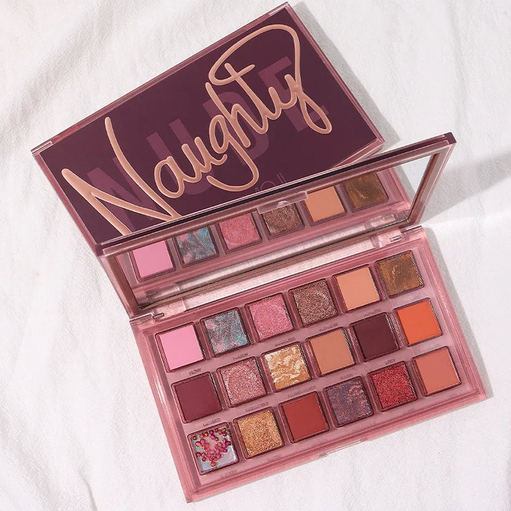Naughty Nude Eyeshadow Palette 18 Color Highly Pigmented Makeup Palette Matte Shimmer