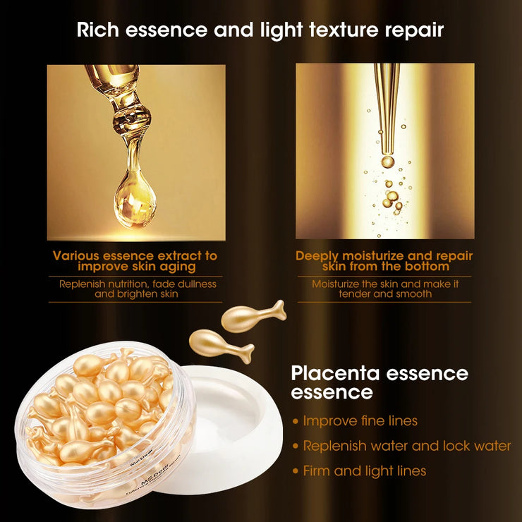 30Pcs Hyaluronic Acid Capsules Serum Hydrating Repair Moisturizing Essence Liquid Facial