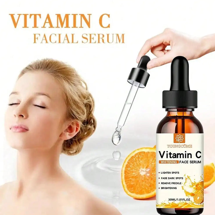 Vitamin C Facial Essence Contains Hyaluronic Acid Dark Spot Remover Moisturizing Repair Anti-aging Essence