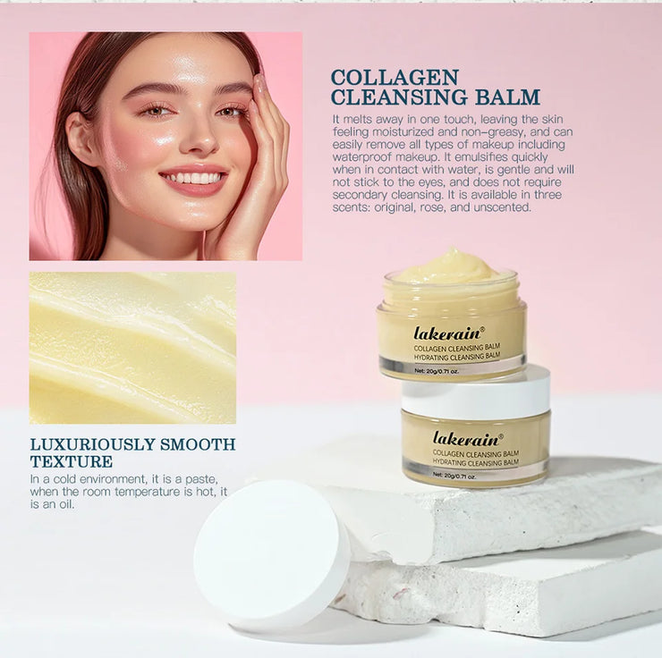 Pro-Collagen Cleansing Balm 3in1 Facial Cleanser For All Skin Types Soften Deep Cleanse