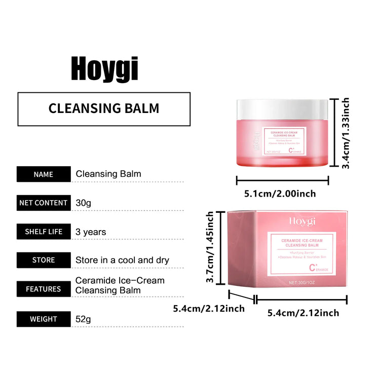 Makeup Remover Balm for Face Cleanser Purifying Pores Shrinking Dry Non-tight Refreshing Moisturizing