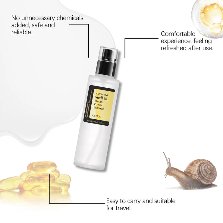 Advanced Snail 96 Mucin Power Essence Fading Fine Lines Moisturizing Brightening Skin Care