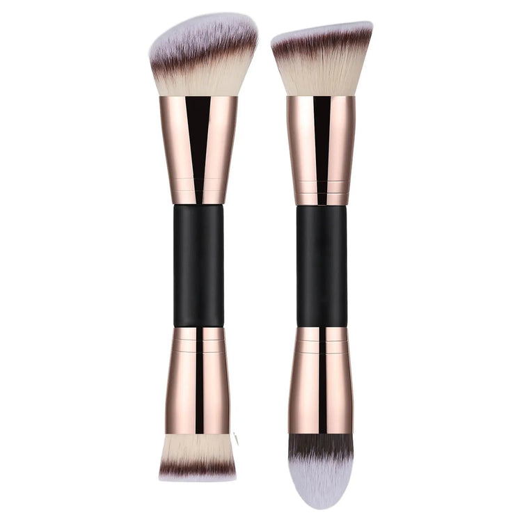Foundation Makeup Brush, Double Ended Makeup Brushes For Blending Liquid Powder