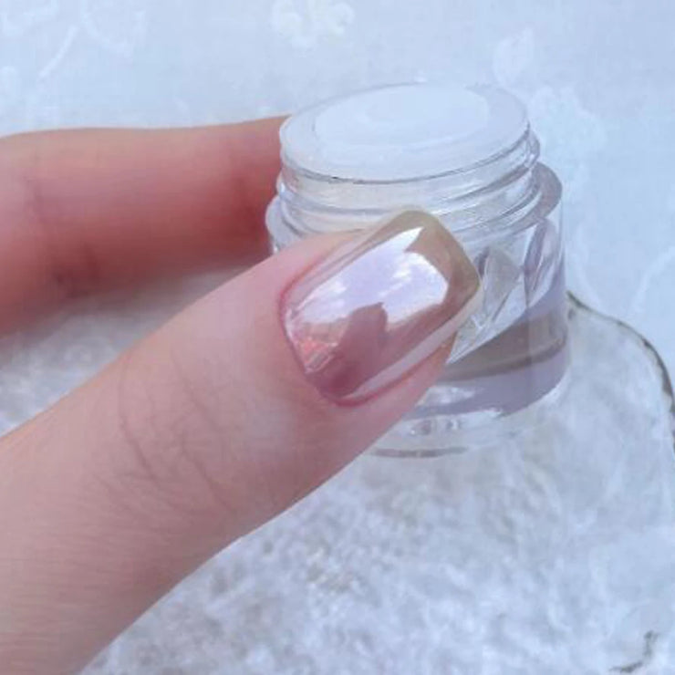 1Pcs Moonlight Chrome Powder Silver Pearl Shimmer Powder with Mirror Effect Pearl Effect Chrome