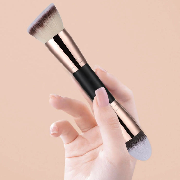 Foundation Makeup Brush, Double Ended Makeup Brushes For Blending Liquid Powder