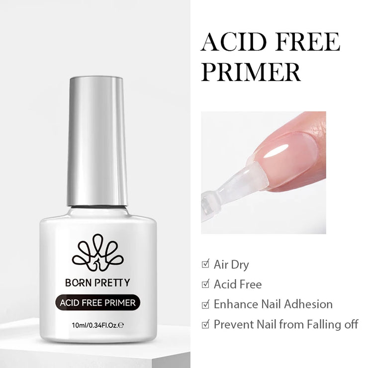 BORN PRETTY 15ml Jelly White Nude Non Stick Hand Solid Extension Nail Gel Polish