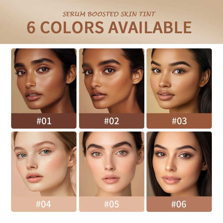 New Balm Serum Boosted Skin Tint Silky Texture Moisturizing Coverage Plumper Even Skin Tone