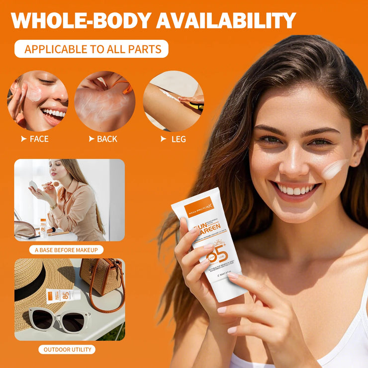 Mild sunscreen, broad-spectrum SPF moisturizing formula, lightweight sunscreen