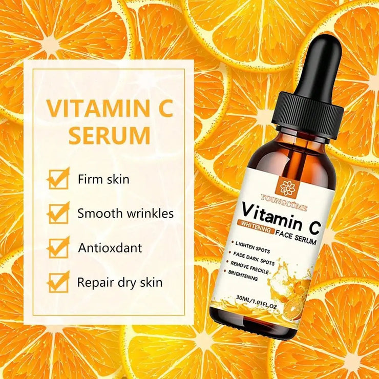 Vitamin C Facial Essence Contains Hyaluronic Acid Dark Spot Remover Moisturizing Repair Anti-aging Essence