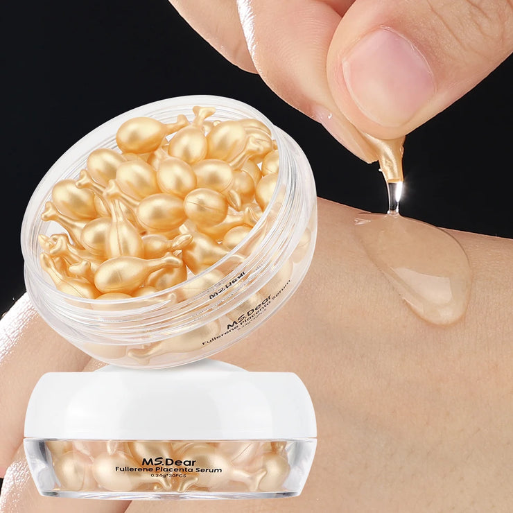 30Pcs Hyaluronic Acid Capsules Serum Hydrating Repair Moisturizing Essence Liquid Facial