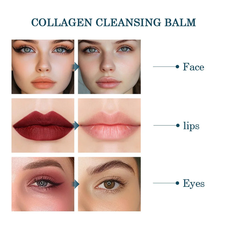 Pro-Collagen Cleansing Balm 3in1 Facial Cleanser For All Skin Types Soften Deep Cleanse