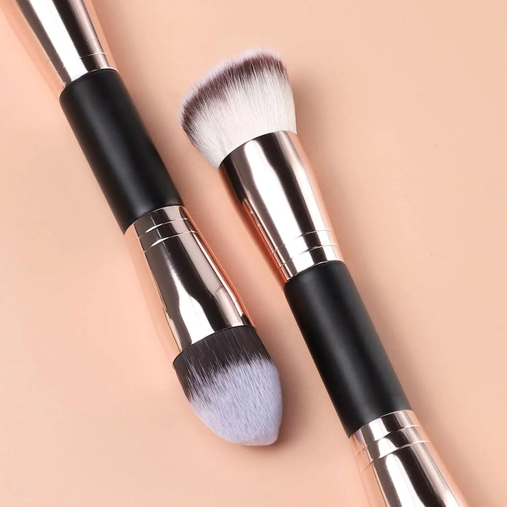 Foundation Makeup Brush, Double Ended Makeup Brushes For Blending Liquid Powder