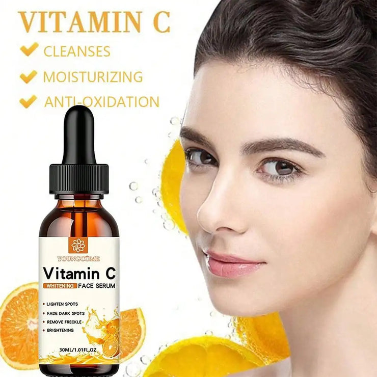 Vitamin C Facial Essence Contains Hyaluronic Acid Dark Spot Remover Moisturizing Repair Anti-aging Essence