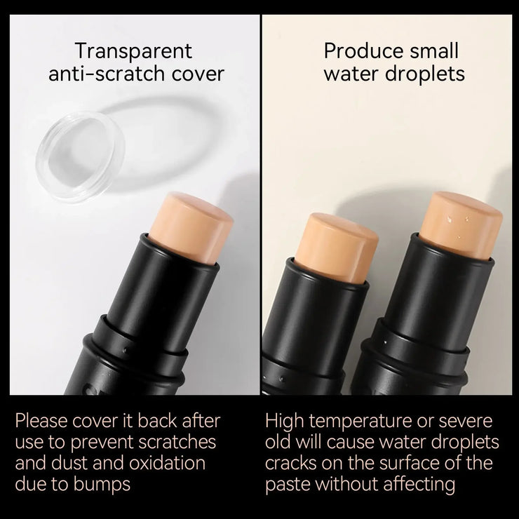 Matte Concealer Stick Moisturizing Liquid Foundation Cover Acne Eye Dark Circle Modify Skin Tone