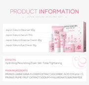 LAIKOU Sakura Skin Care Set Facial Cleanser Face Cream Essence Facial  Eye Cream