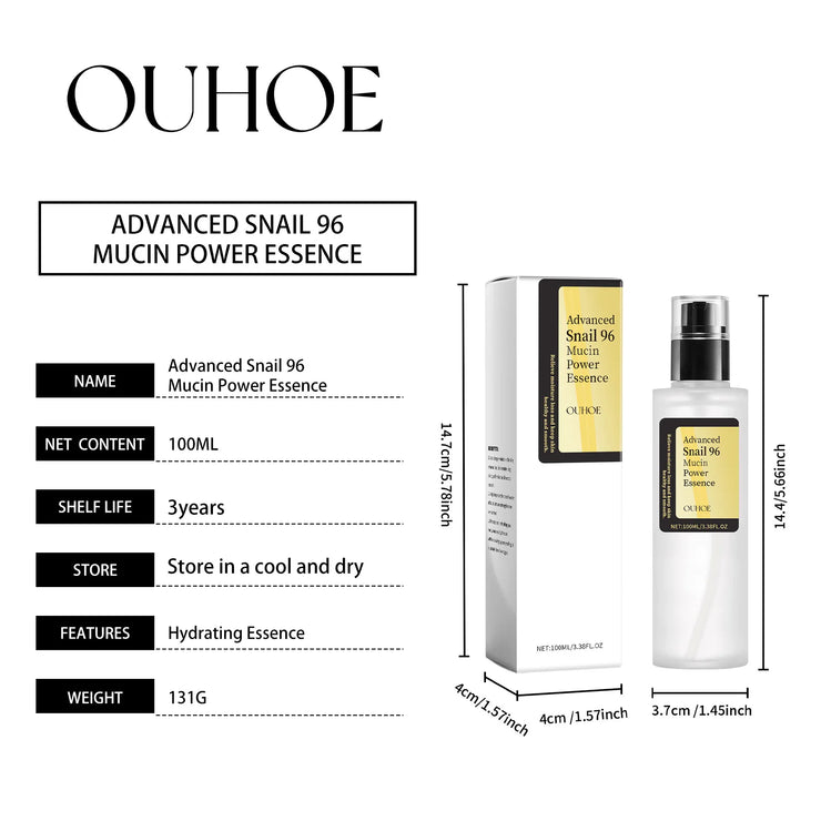Advanced Snail 96 Mucin Power Essence Fading Fine Lines Moisturizing Brightening Skin Care