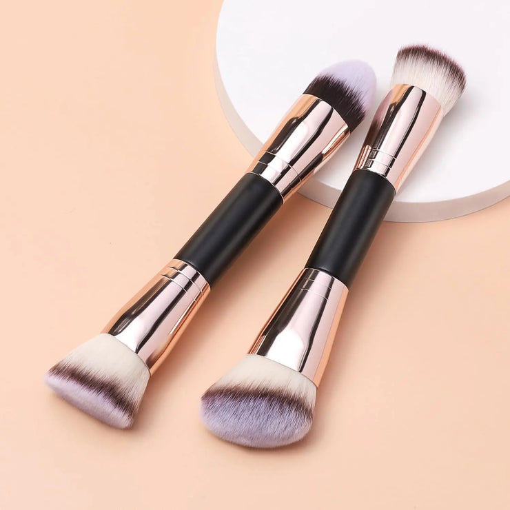 Foundation Makeup Brush, Double Ended Makeup Brushes For Blending Liquid Powder