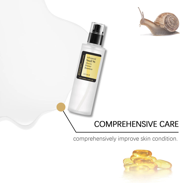 Advanced Snail 96 Mucin Power Essence Fading Fine Lines Moisturizing Brightening Skin Care