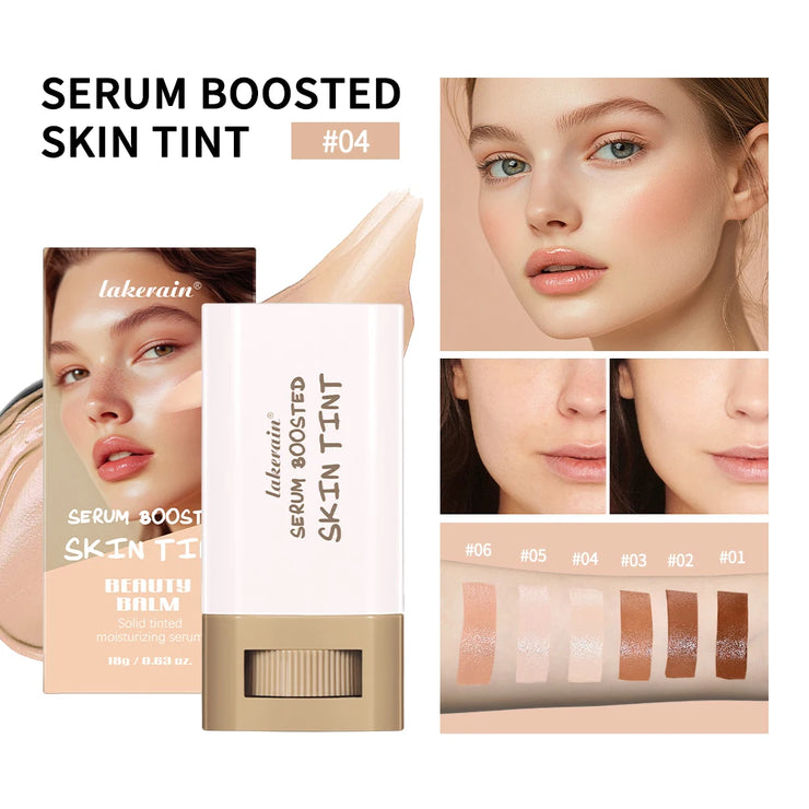 New Balm Serum Boosted Skin Tint Silky Texture Moisturizing Coverage Plumper Even Skin Tone