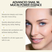 Advanced Snail 96 Mucin Power Essence Fading Fine Lines Moisturizing Brightening Skin Care