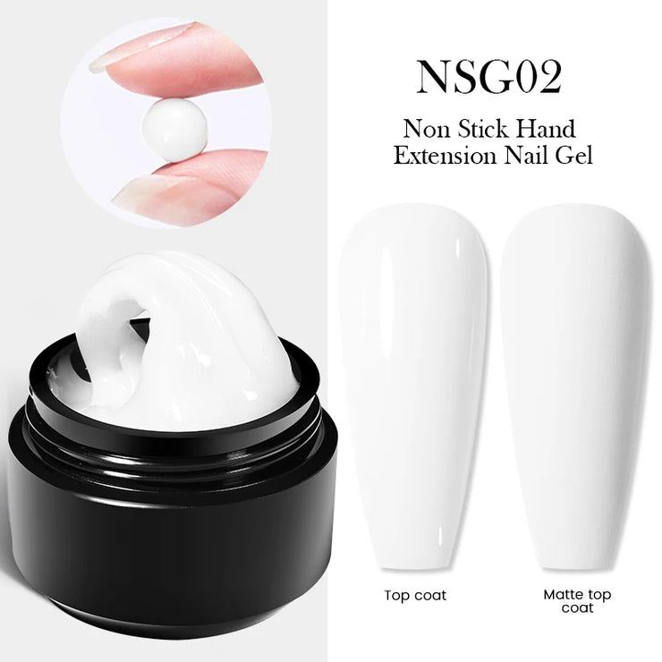BORN PRETTY 15ml Jelly White Nude Non Stick Hand Solid Extension Nail Gel Polish