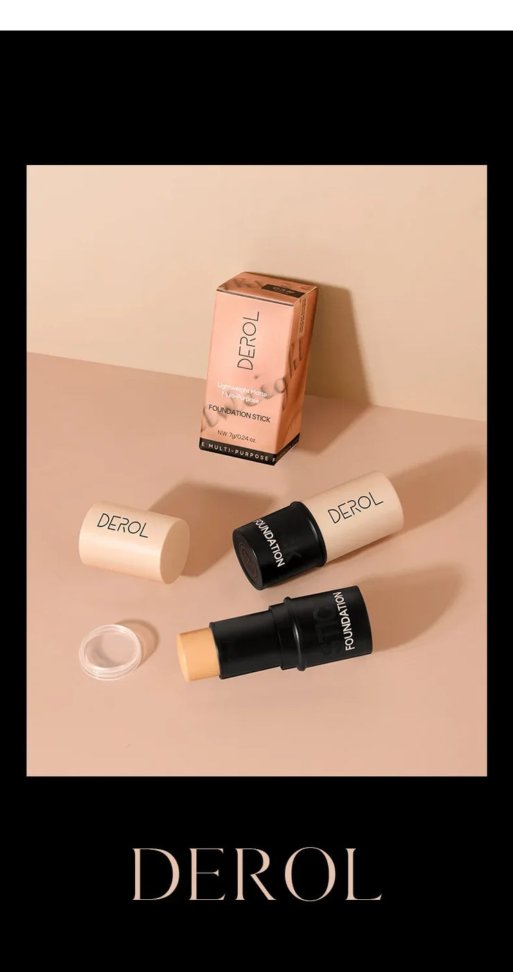 Matte Concealer Stick Moisturizing Liquid Foundation Cover Acne Eye Dark Circle Modify Skin Tone