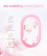 LAIKOU Sakura Skin Care Set Facial Cleanser Face Cream Essence Facial  Eye Cream