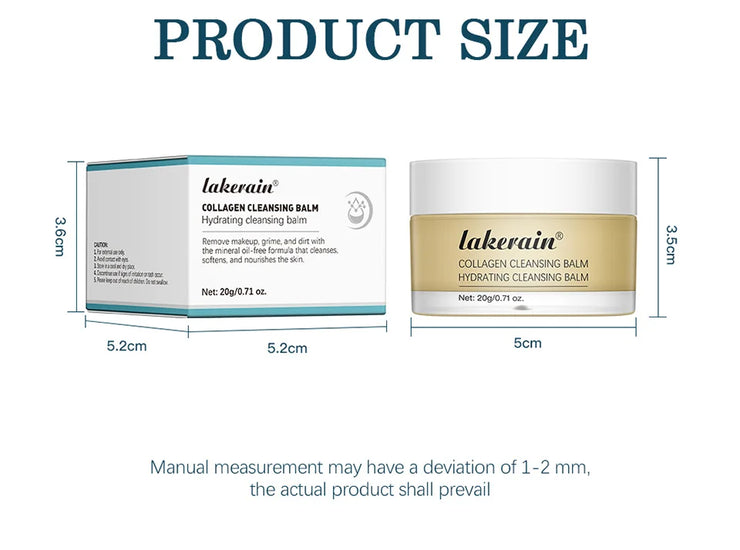 Pro-Collagen Cleansing Balm 3in1 Facial Cleanser For All Skin Types Soften Deep Cleanse