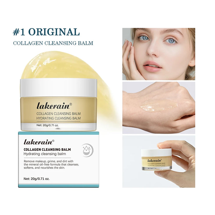 Pro-Collagen Cleansing Balm 3in1 Facial Cleanser For All Skin Types Soften Deep Cleanse