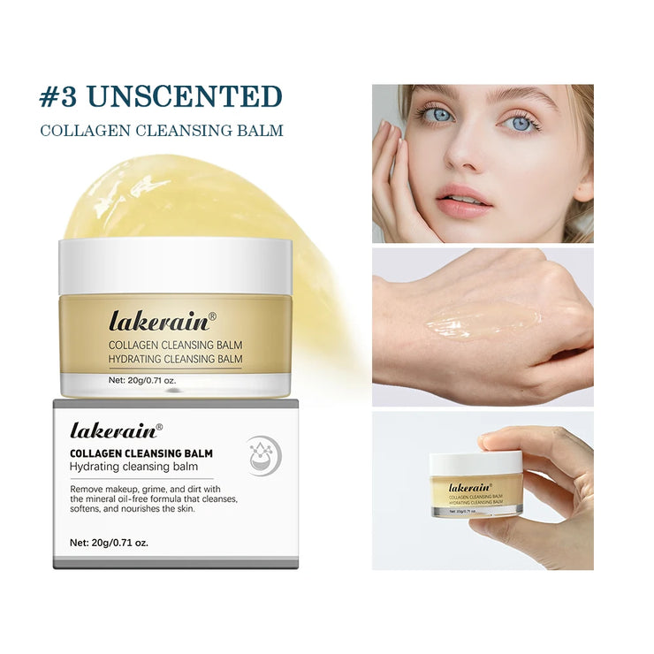 Pro-Collagen Cleansing Balm 3in1 Facial Cleanser For All Skin Types Soften Deep Cleanse